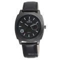 SKONE 9385 Japan movt Black Leather Band Black Dial Men Custom Watches